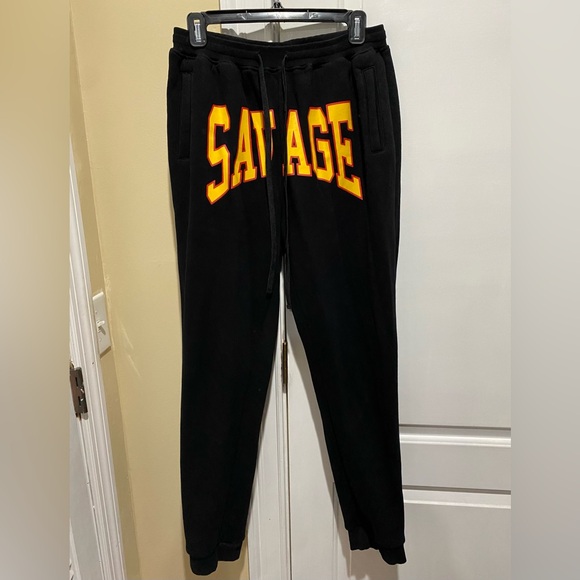 Fashion Nova Pants - Fashion Nova Savage Sweatpants- Black Women's Size Large Sold Out Online!